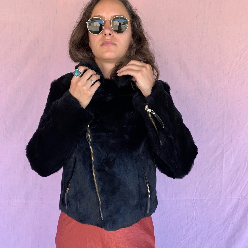 Caché Luxe Rabbit Jacket - Picture 11 of 15
